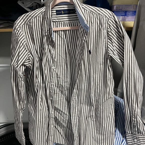Ralph Lauren Other - Ralph Lauren Men's Brown and White Striped Shirt